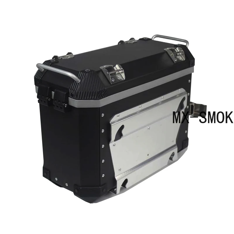 30L 38L Universal Silver Black Motorcycle Left Right Side Box Side Case Saddle Bag Luggage Pannier Cargo for Touring Motor Bike