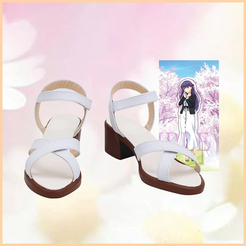

Длинные кожаные ботинки для косплея Love FGO Fate Stay Night Marvel Sakura, белые ботинки для косплея, изготовленные на заказ, для вечеринки, дня рождения