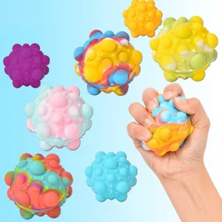 Élégant 3D Fidget Jouets Balle Silicone Pousser Boules À Bulles Soulager Le Stress Squeeze Boules Anti stress Jouet pour Enfants Adultes Cadeaux 
