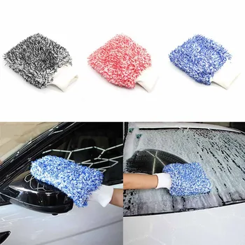 

Superfine Fiber Car Washing Gloves Soft Microfiber Washing Mitt Cleaning Brush Motorcycle Washer Care Tools