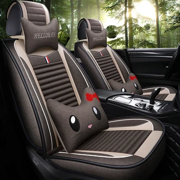 

Full Coverage flax fiber car seat cover auto seats covers for Toyota EXSIOR FJ CRUISER FT86 HARDBODY HIACE HIGHLANDERE INNOVA MR