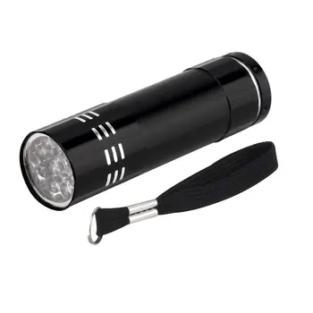 

Mini Ultra-bright Low Power Consumption Aluminum Ultra Violet 9 LEDs Flashlight Torch Light Lamp for Camping Outdoors