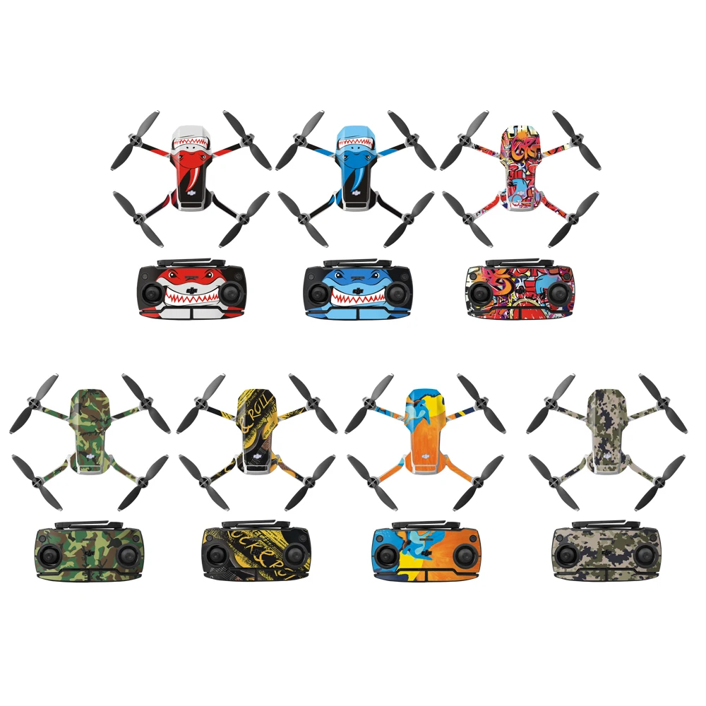 Buy Protective Film PVC Stickers for Dji Mavic Mini Remote Controller Waterproof Scratch-proof Decals Full Cover Skin Accessories