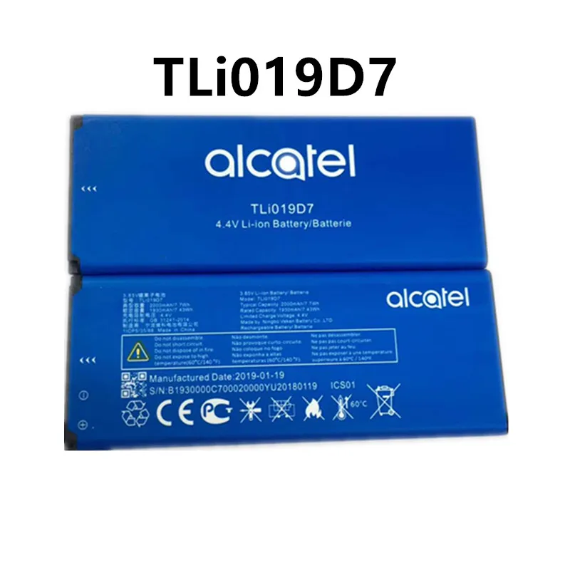 4 V 2000 мА/ч TLi19D7 Батарея для Alcatel Работает с любым оператором 1 5033 5033D 5033X 5033Y 5033A Telstra
