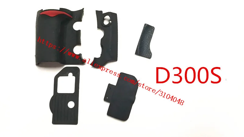 NEW A Set Of Body Rubber 5 pcs Front cover and Back cover Rubber For Nikon D300 D300S Camera Replacement Repair spare parts