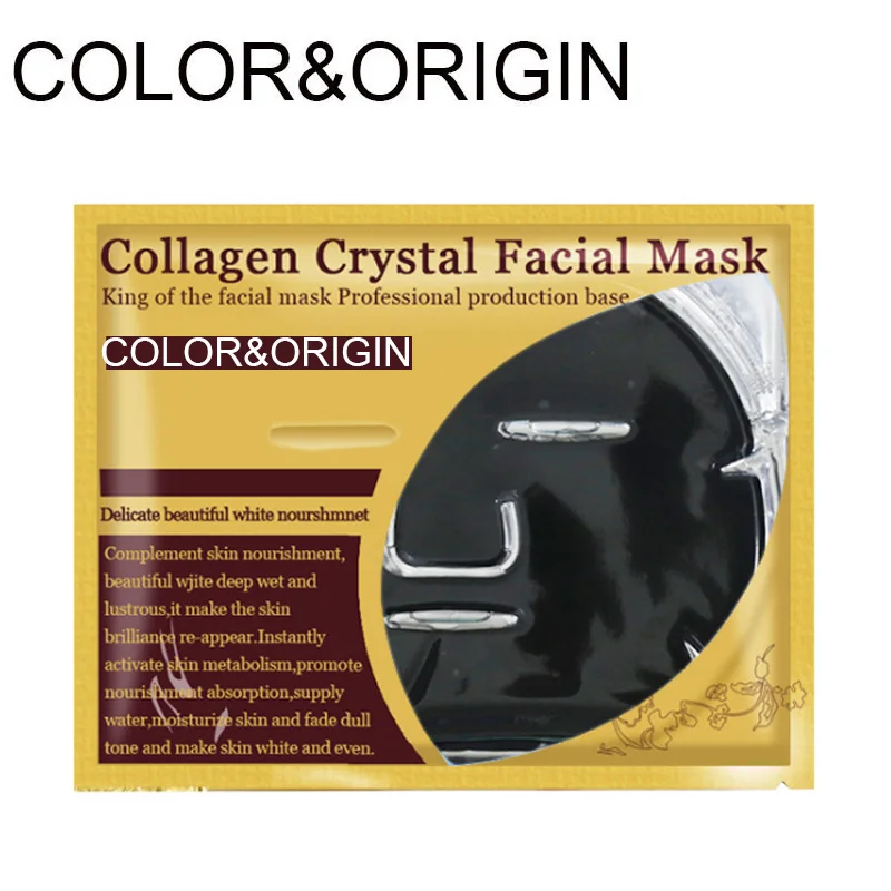 

Color&Origin Bamboo Hyaluronic Acid Black Mask Collagen Crystal Facial Masks Acne Treatment Blackhead Remover Skin Oil-Control