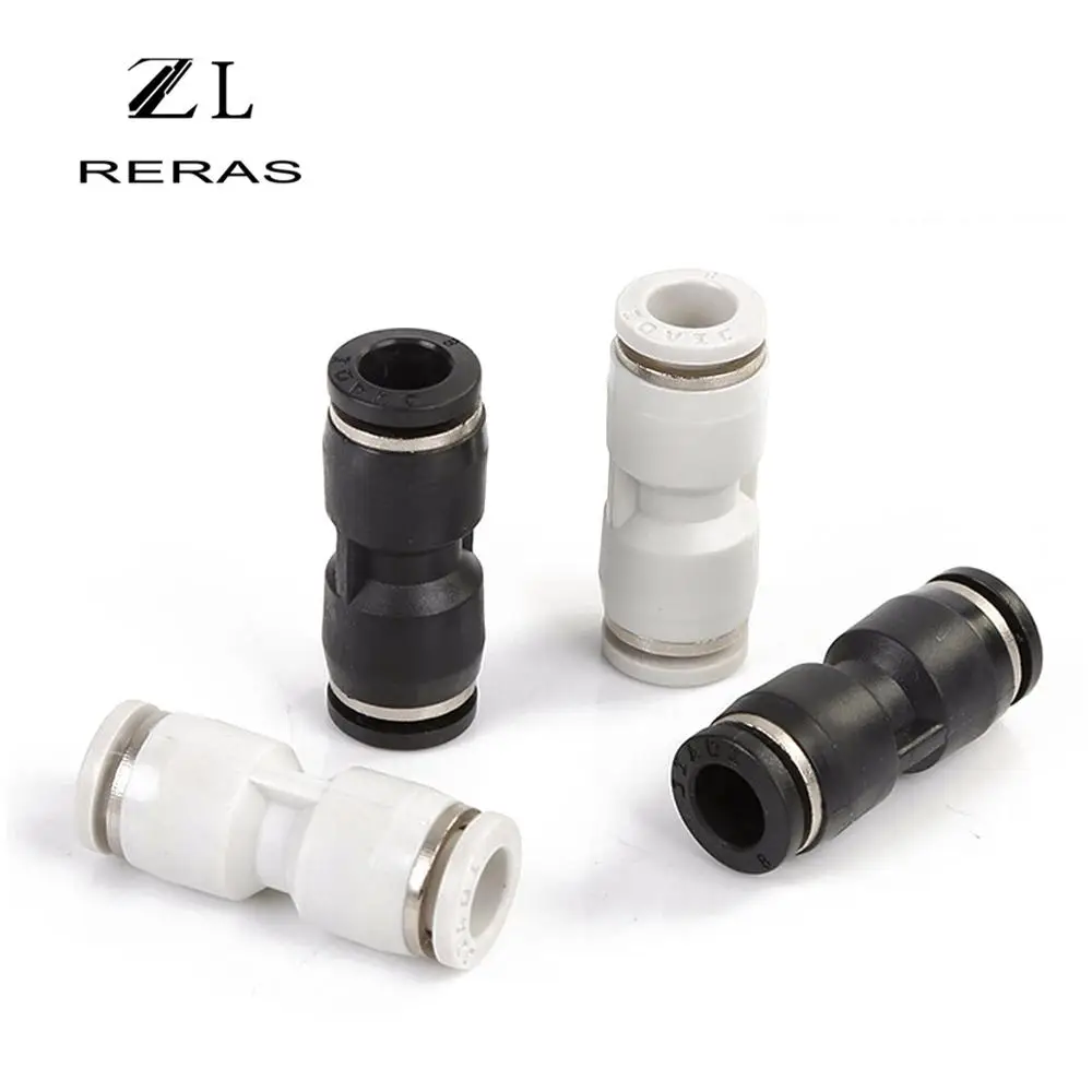 

PU Pneumatic fittings 4mm 6mm 8mm 10mm 12mm One Touch Straight Push-in Fittings Plastic Quick Connector Tube Air Water Hose Tube