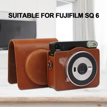 

PU Leather Protective For Polaroid SQ6 Camera Bag Camera Case Pouch Cover Film Camera Soft And Durable With Strap Anti-Scratch