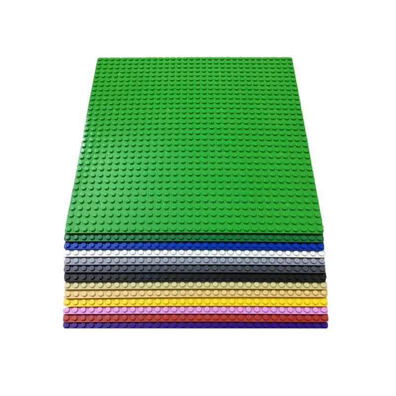 32*32 точки классические базовые пластины пластиковые ABS стандартные маленькие кирпичи 25*25 см опорные пластины DIY строительные блоки