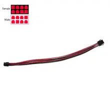 1Pc Sleeved graphics card PCI-E GPU 8 Pin to 6+2 Pin PCI-E Power Extension Cable for BTC 18AWG Power Wire Sleeved 40cm C26 20cm 8 pin to 8 pin 8pin to 6 2 8pin extention power cable adapter cable 18awg pci e for video card wholesale drop ship p25