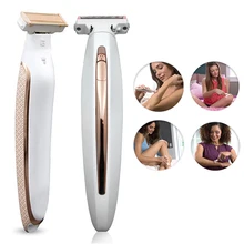 Женский Электрический эпилятор, USB Перезаряжаемый, безболезненный портативный эпилятор, бритва, вращающаяся, для лица, ног, бикини, губ, депилятор