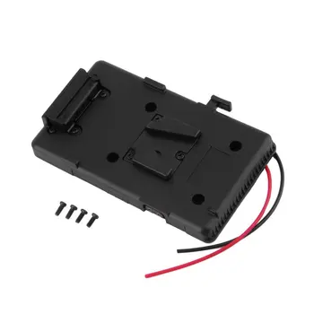 

New Battery Back Pack Plate Adapter V-shoe V-mount V-lock Battery External for DSLR Camcorder Video Light ACEHE