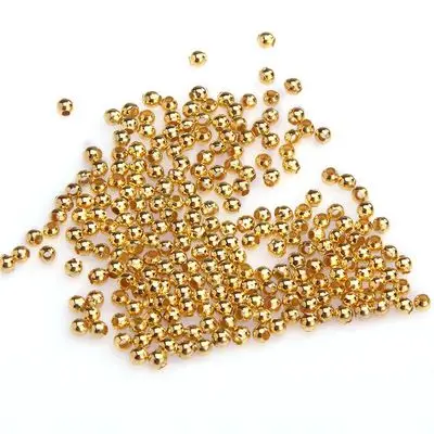 Gold 500 шт 2,5 мм Металлические шарики золотого и серебряного цвета для браслета, изготовления ювелирных изделий, рукоделия, аксессуары для рукоделия - Цвет: Gold