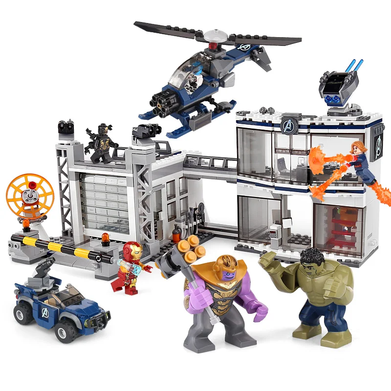 

New Avengers Compatible Legoinglys Marvel 4 Endgame Compound Battle Set Model Building Block Bricks Boy Toys Christmas