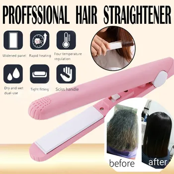 

Mini Curly Hair Stick Portable Straight Roll Dual-use Hair Straightener Plywood Steam Styler Hair Straightener Styling Hair Tool