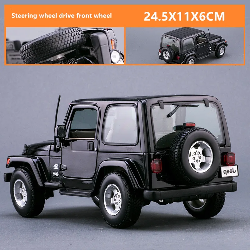 Maisto 1:18 Jeep Wrangler автомобиль сплав модель автомобиля моделирование автомобиля украшение коллекция Подарочная игрушка Литье под давлением модель игрушка для мальчиков