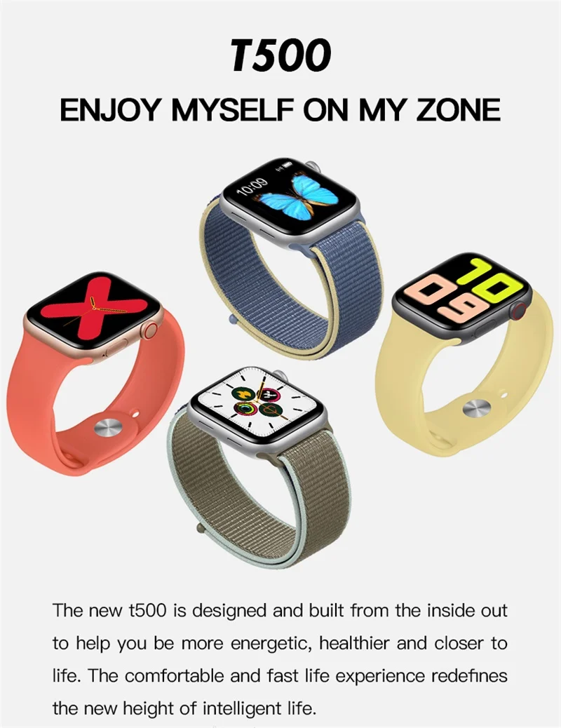 

High Quality 44mm Heart Monito Call Bluetooth Watch Rate T500 Iwo13 Series Series 5 Bluetooth Call Smart Watch Heart Rate