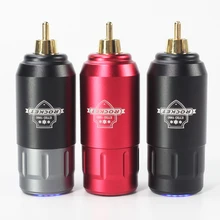 Профессиональный беспроводной источник питания мини подзарядка Банк Питания RCA Соединение 1200mAh для ручка для тату