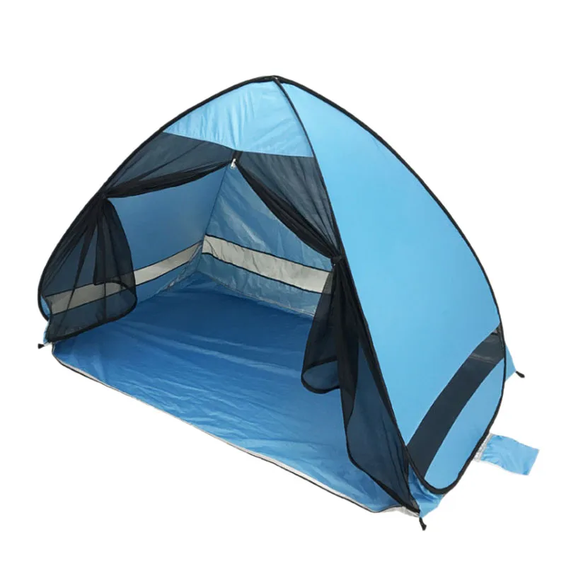 Anti-Mosquito Beach Shade Tent With Gauze UV Protection Automatically Camping Outdoor Portable Mesh Curtain | Спорт и развлечения