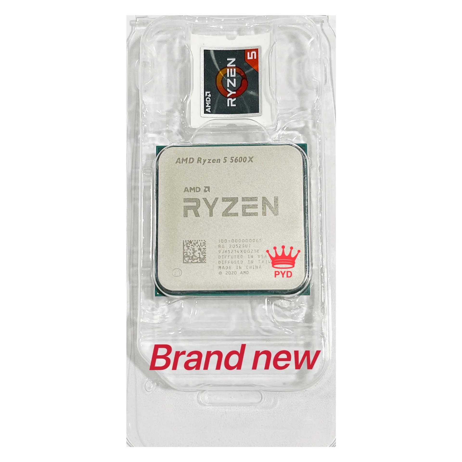 Процессор AMD Ryzen 5 5600X R5 3 7 ГГц 6-ядерный 12-поточный процессор 7NM 65 Вт L3 = 32M 100-000000065