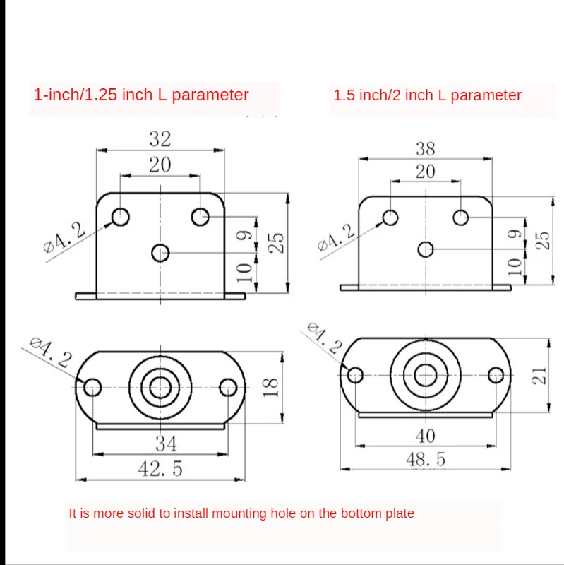 4 pçs 1.5 "rodízio de móveis l inserção rodas borracha macia rodízio giratório roda de rolo prata para berço do bebê cama acessório doméstico-5
