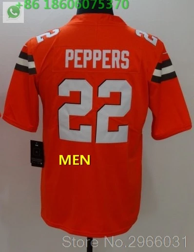 A+++ Качественная мужская майка для взрослых Joe Thomas 73 Jabrill Peppers 22 DeShone Kizer 7 Joe Haden 23 Cleveland