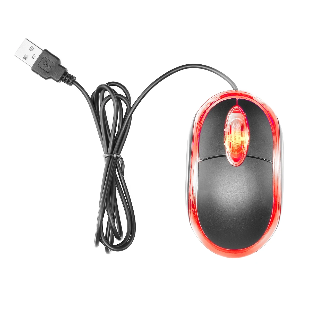 Оптический 3 ключ проводной Мышь 1200 точек/дюйм с USB светодиодный для ноутбука
