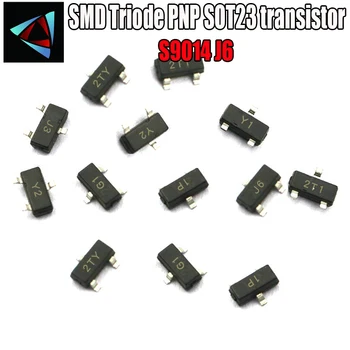 

100PCS S9014 J6 SOT-23 NPN 45V/100mA SOT SMD CR NPN SMD SOT-23 Surface Mount SMD Triode PNP SOT23 transistor