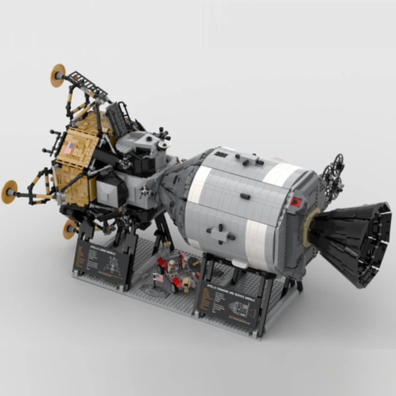 DHL творческие игрушки кино совместим с MOC 26457 Аполлос космический корабль