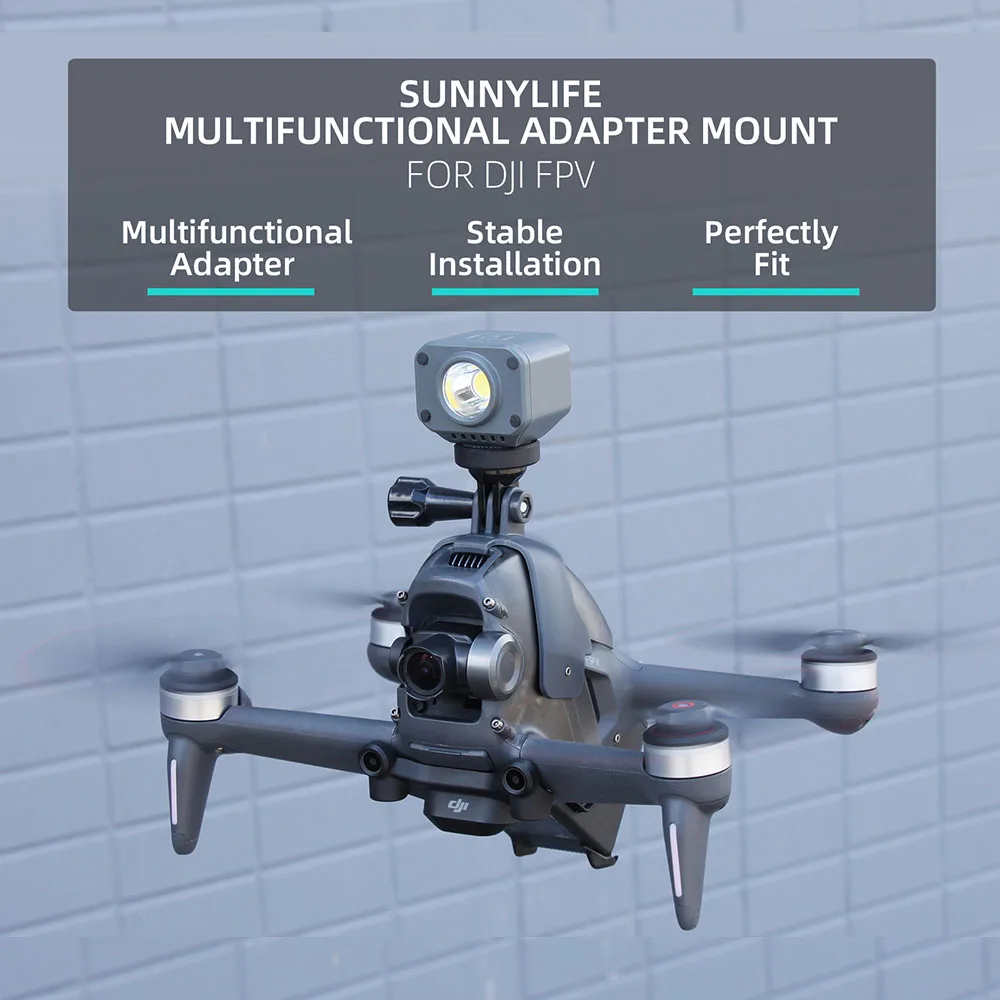 Staffa Estesa Superiore Della Fotocamera Per Dji Fpv Combo Accessori Per Droni Supporto Di Montaggio Per Gopro Sport Action Adapter Clamp Stand