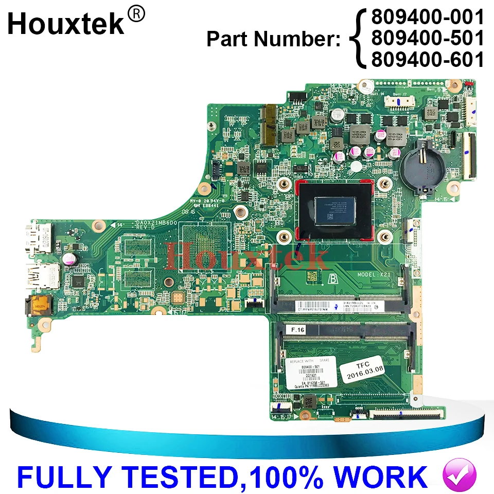 809400-501 для струйного принтера HP Pavilion 17-G 17-G084CA 17Z-G000 материнская плата 809400-001 809400-601