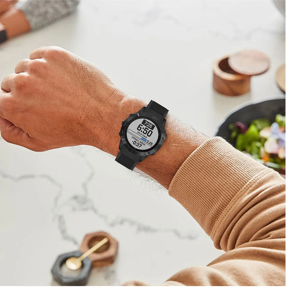 Ремешок для смарт-часов Garmin Fenix 6/5/5 Plus/Forerunner 935 945/инстинкт спортивный силиконовый ремешок 22 мм Quick Fit, браслет на запястье, ремешок
