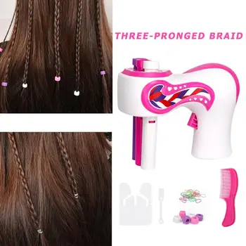 

Electric Hair Clipper Set Braider Design Three Strands Hair Braiding Machine Hairstyle Tools Convenient Use Girls Birthday Gift