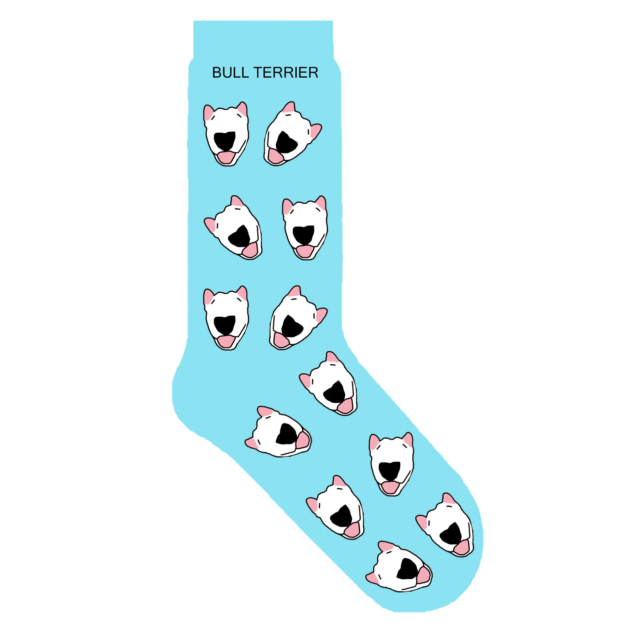 smile bull terrier Носки унисекс со смайликом бультерьером новые хлопковые носки с собачкой бултерье порода собаки подарок для любителя собаки креативный 50 пар - Цвет: smile bull terrier