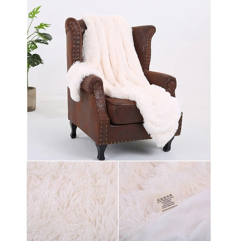 Домашнее теплое мягкое Двухслойное уплотненное удобное одеяло для зимы, переносное простое диванное одеяло для офиса, отдых, сон, одеяло