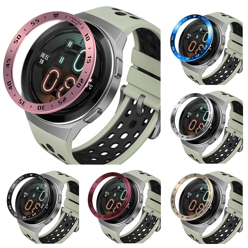 

For Huawei Watch GT2e Bezel Ring Styling Frame Stainless Steel Protector Ring Case Cover for Huawei Watch GT 2e