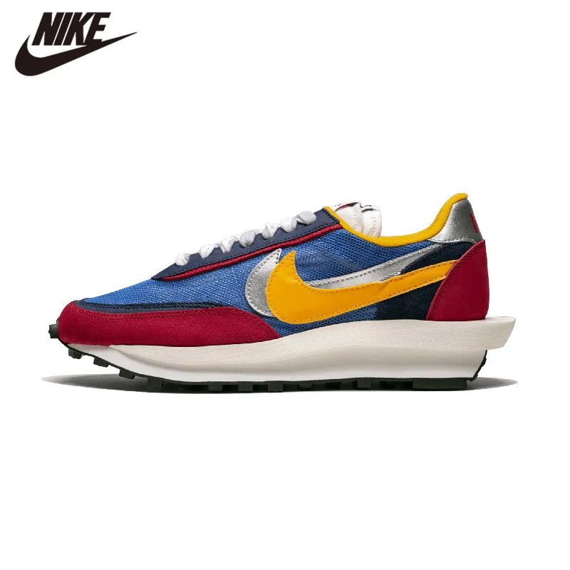 2019 Новинка Sacai x Nike LD вафельный университетский синий зеленый GUSTO мульти Daybreak Блейзер Mid Dunk мужские кроссовки для бега BV0073-300