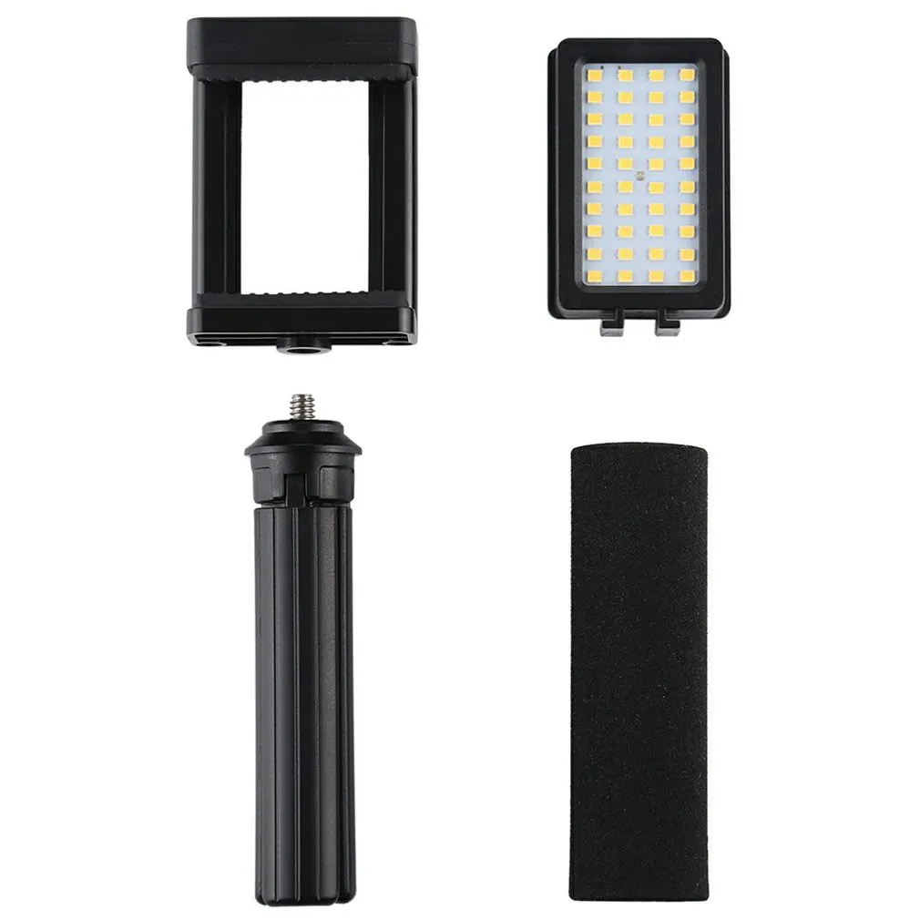 

Mobile Phone Live Set Pocket Self-Timer Fill Light Phone Clamp Bracket Mount Desktop Tripod Vlogging Selfie