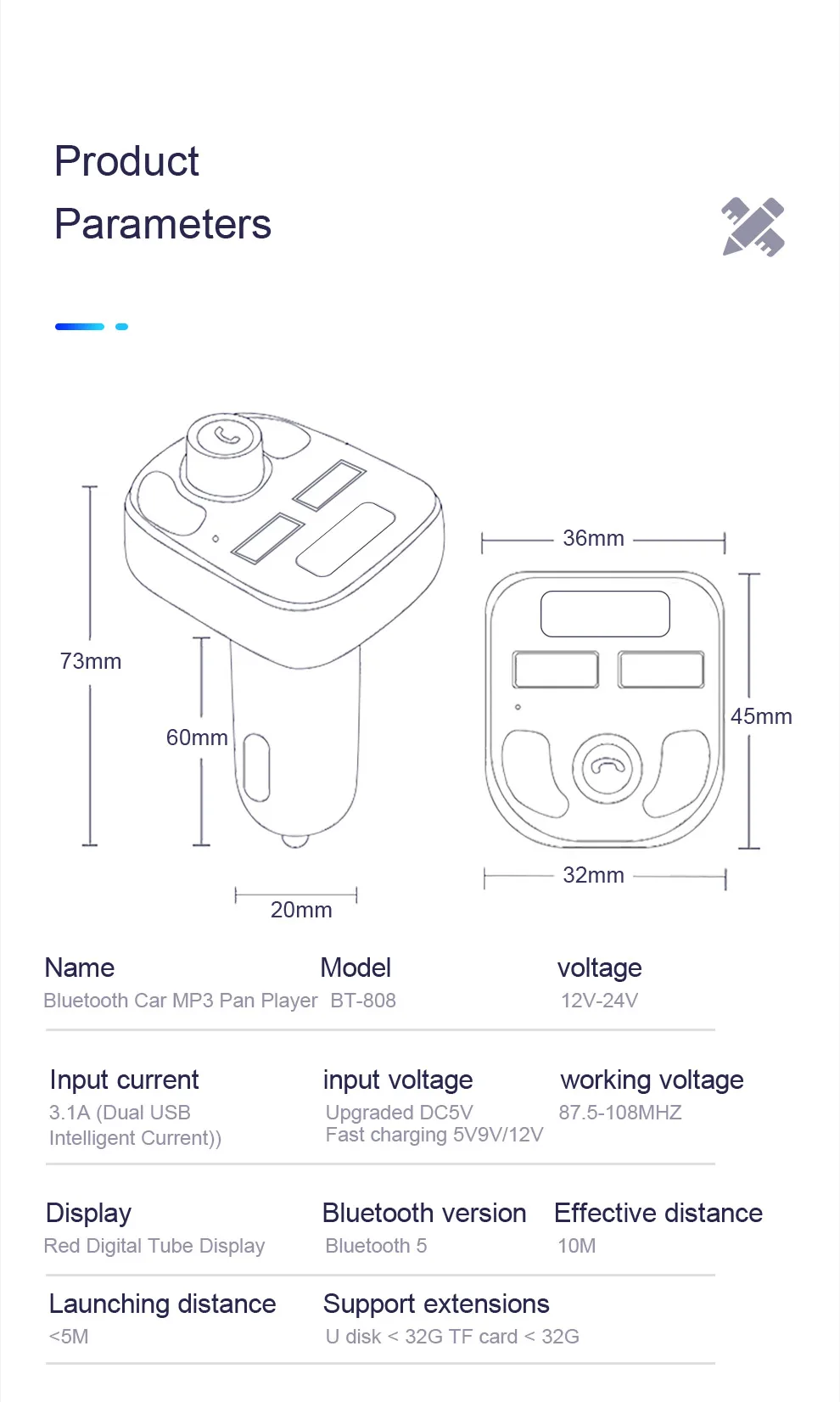 Автомобильное зарядное устройство Quick Charge 3,0 с двумя usb-портами для iPhone, samsung, Xiaomi, huawei, QC3.0, быстрая зарядка, автомобильное зарядное устройство для мобильного телефона