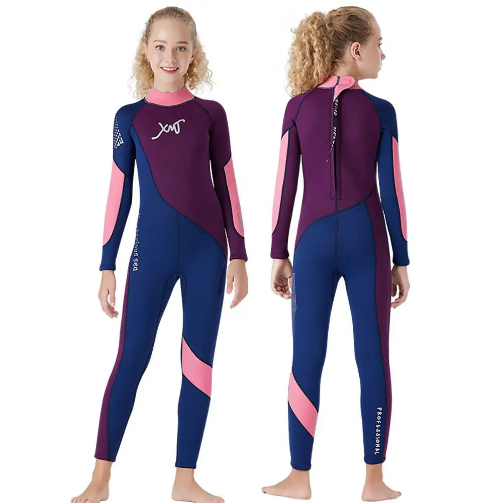 HobbyLane 2.5MM Children Diving Suit Junior Swimwear Siamese Thicken Diving Surfing Winter Jellyfish Suit Wetsuit