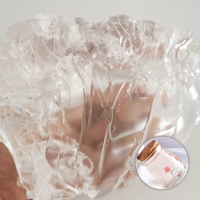 Natural Raw Material For Candle Making Transparent Jelly Wax Materials DIY Handcraft Jelly Wax 0.5/1KG Candle Making Supplies candle making wax