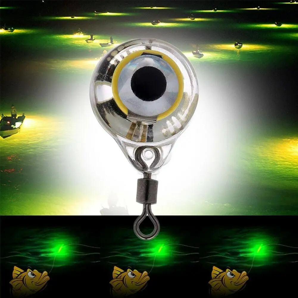 

Eye Shape Electronic Illuminous Emitting False Bait Underwater Fishing Lure Lamp Flashing Light Squid Led Tools Battery Powered