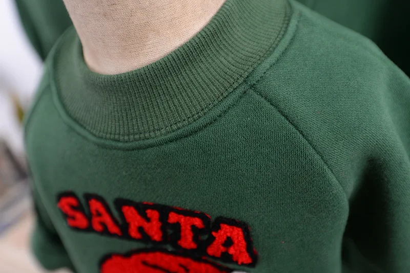 Рождественский свитер; Семейные комплекты на Рождество; Модная одежда для мамы, папы и меня; одинаковые комплекты для семьи; зимняя одежда из плотного флиса