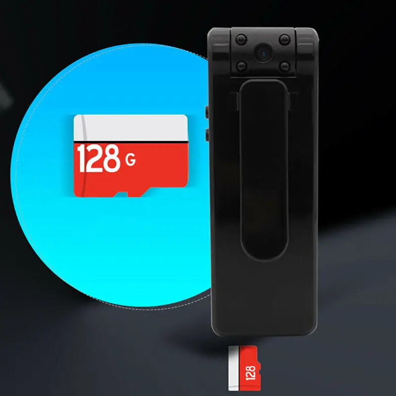 B19 записывающее устройство ночного видения, видео ручка 1080P с зажимом на заднюю панель, HD камера DV, портативный рекордер длительного ожидания
