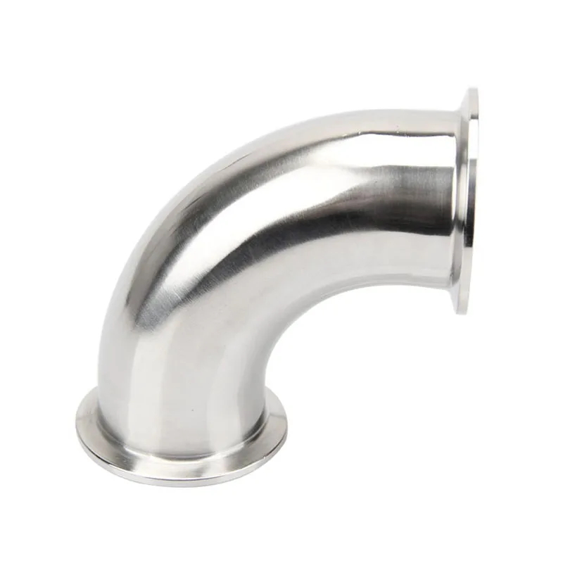 TRI CLAMP 1/2'' 3/4'' 1'' 1.5'' 2'' 2.5'' 3'' 4'' Stainless Steel SS304 316L Sanitary 90 Degree Ferrule Elbow Pipe Fitting pipe fitting water pipe fitting hose pipe fitting