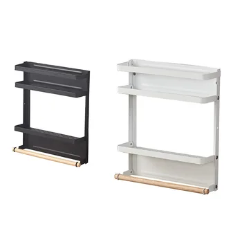 

Small refrigerator rack creative kitchen supplies folding storage rack display rack multi-function magnetic suction rack