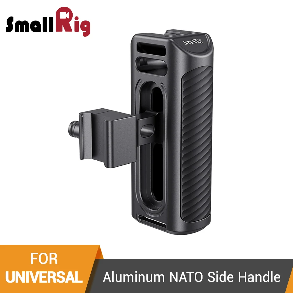 

SmallRig Aluminum NATO Side Handle For Universal Camera Cage Featuring Nato Rail On The Side DSLR Camera Handle Handgrip -2427