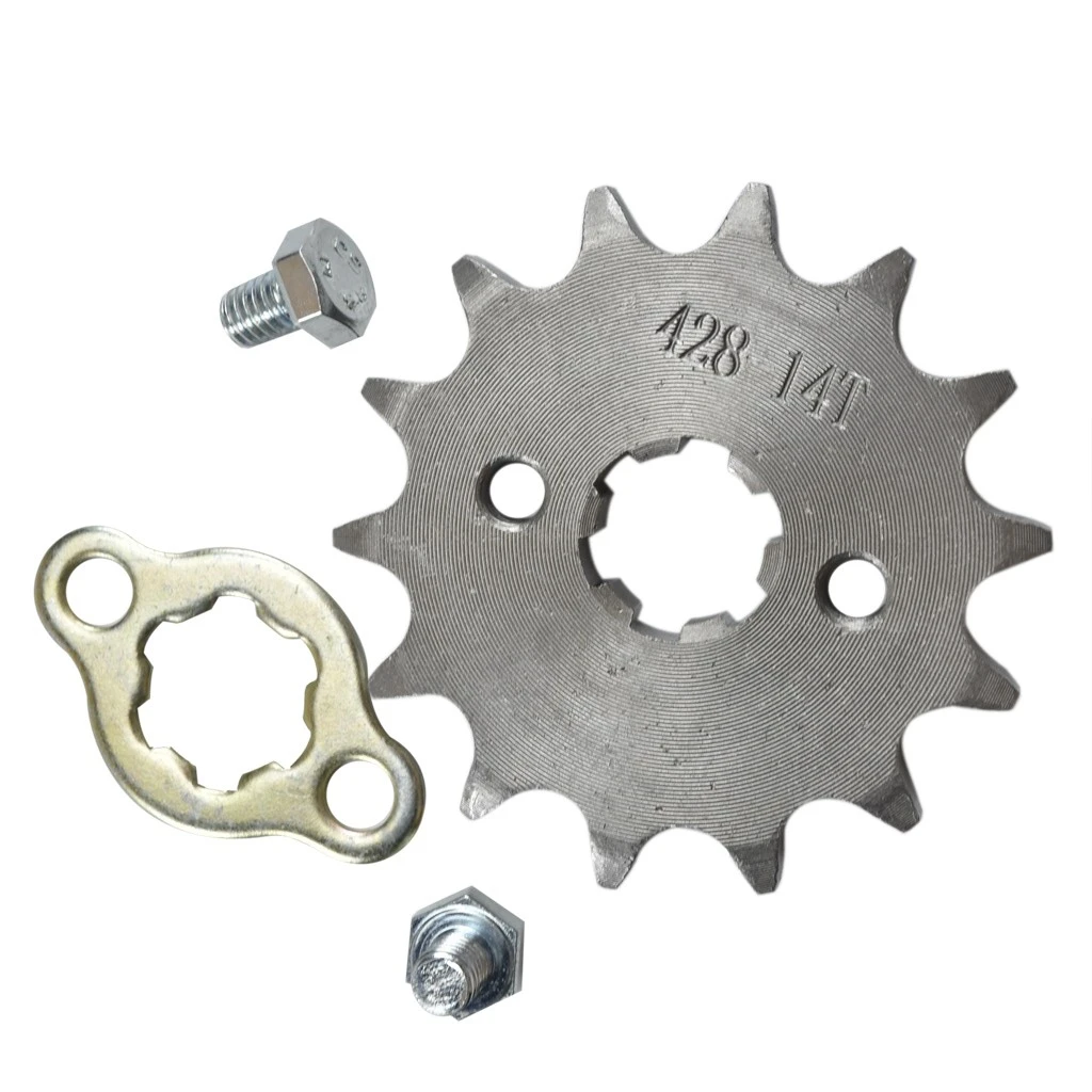 Motorcycle Front Engine Sprocket 14T 15T 16T 17T Teeth 17mm 428 Chain For 50cc to 125cc Dirt Bike ATV Go Kart Quad Pitbike Buggy