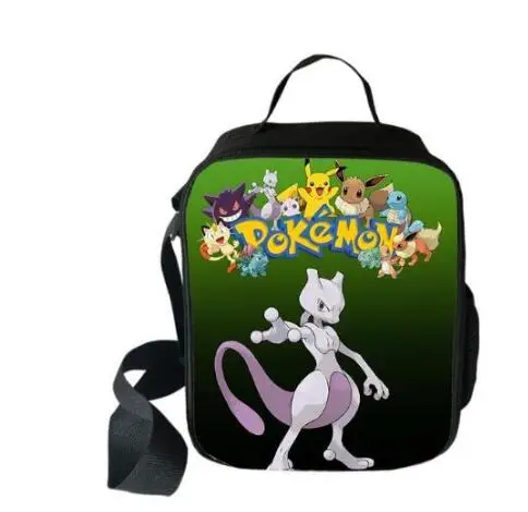 Сумка-холодильник с покемоном Haunter Eevee, сумка для ланча, мультяшная, для девочек, портативная, термальная, для еды, сумки для пикника, для школы, для детей, для мальчиков, Ланч-бокс, сумка - Цвет: picture color