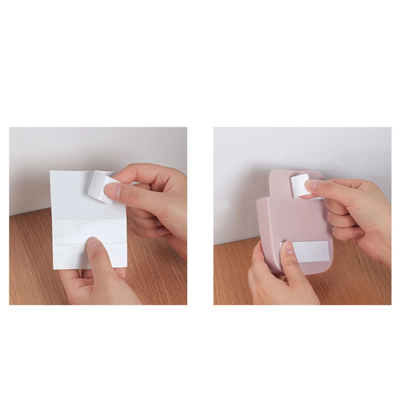 Perforated wall-mounted remote control toothbrush holder practical simple home bedroom convenient remote control hanging shelf